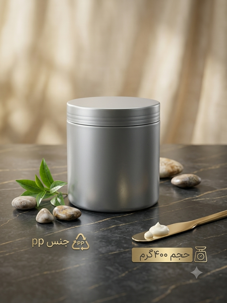 قوطی کرم طوسی 400 کامان